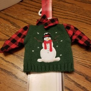 NEW WITH TAGS Snowman coat for you wine or any bot